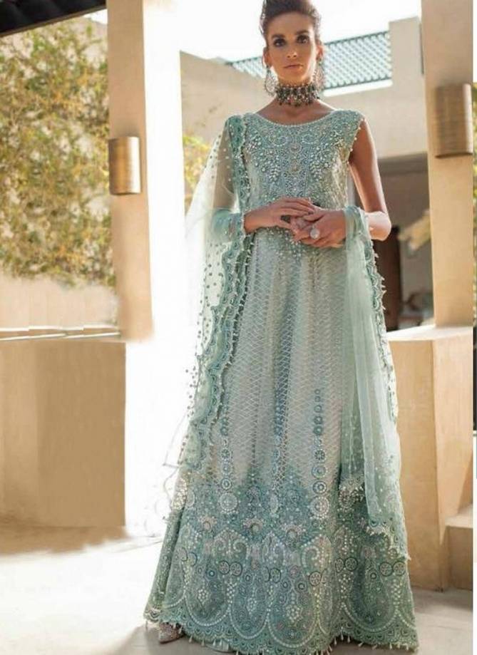 RAMSHA MUSHQ Latest Fancy Designer Festive Wear Net With Heavy Embroidery And Handwork Pakistani Salwar Suit Collection